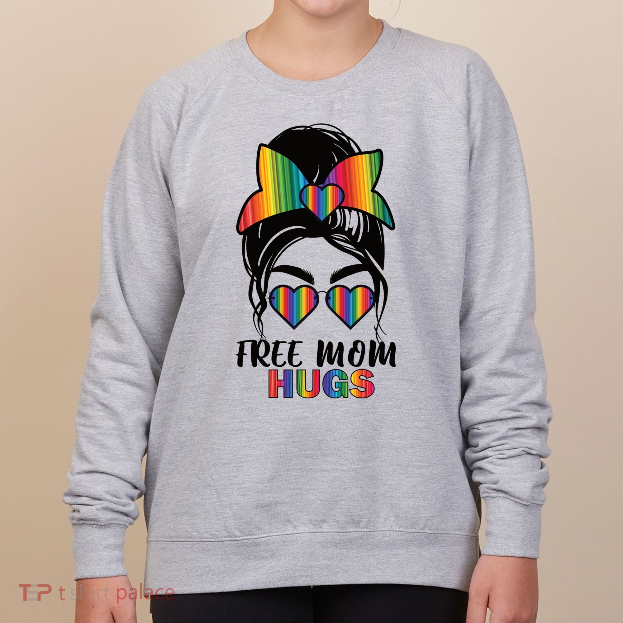 Free Mom Hugs Funny Gift Women's Sweatshirt
