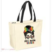 Free Mom Hugs Funny Gift Tote Bag thumb 2