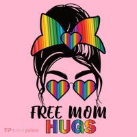 Free Mom Hugs Funny Gift Coaster thumb 2
