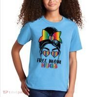 Free Mom Hugs Funny Gift Kids T-Shirt thumb 2