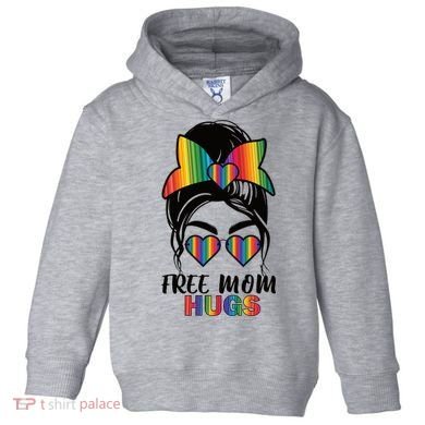 Free Mom Hugs Funny Gift Toddler Hoodie