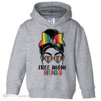 Free Mom Hugs Funny Gift Toddler Hoodie thumb 0