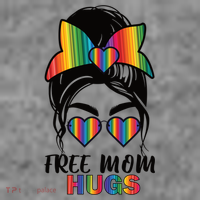 Free Mom Hugs Funny Gift Toddler Hoodie thumb 2