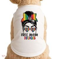 Free Mom Hugs Funny Gift Doggie Tank thumb 0