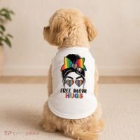 Free Mom Hugs Funny Gift Doggie Tank thumb 2