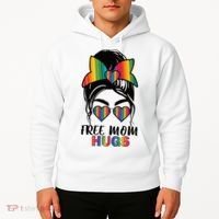 Free Mom Hugs Funny Gift Hoodie thumb 2