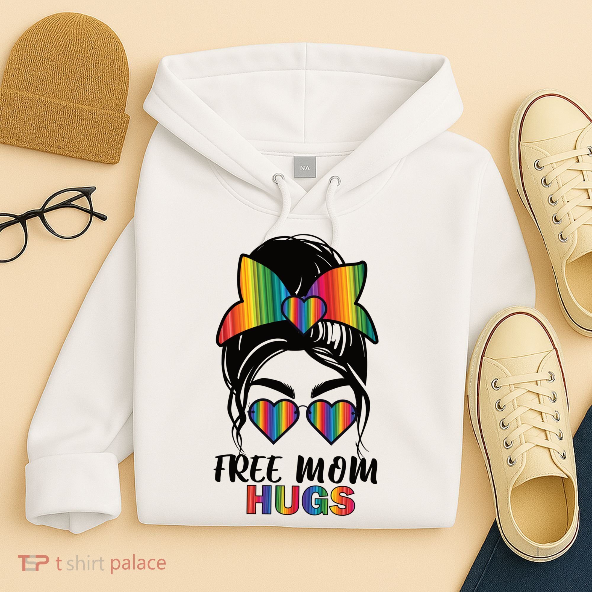 Free Mom Hugs Funny Gift Hoodie