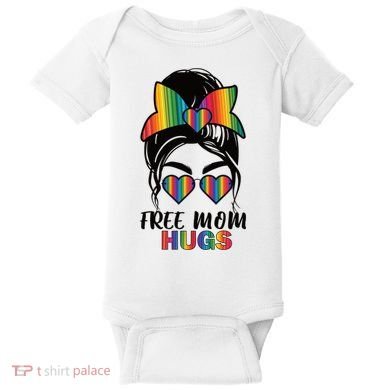 Free Mom Hugs Funny Gift Baby Bodysuit