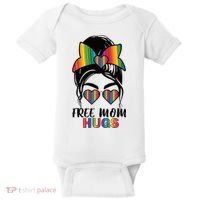 Free Mom Hugs Funny Gift Baby Bodysuit thumb 0