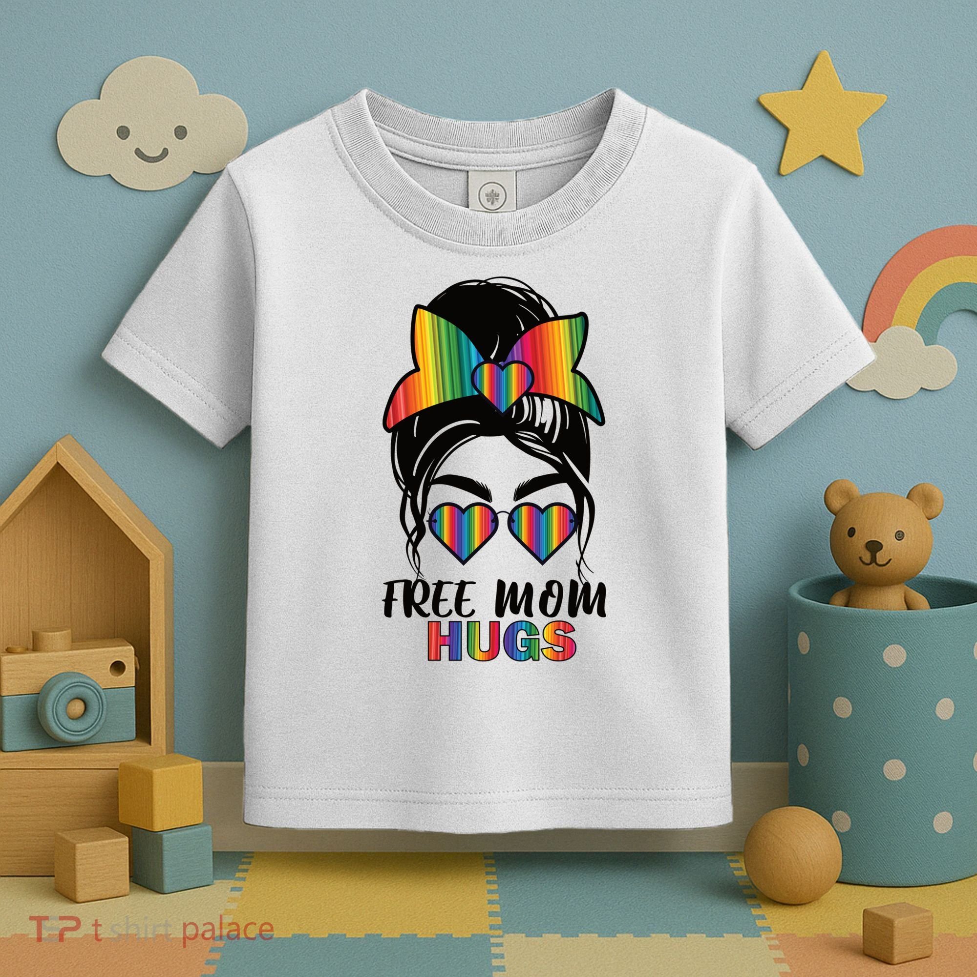 Free Mom Hugs Funny Gift Toddler T-Shirt