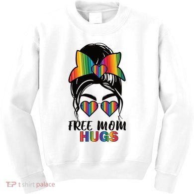 Free Mom Hugs Funny Gift Kids Sweatshirt