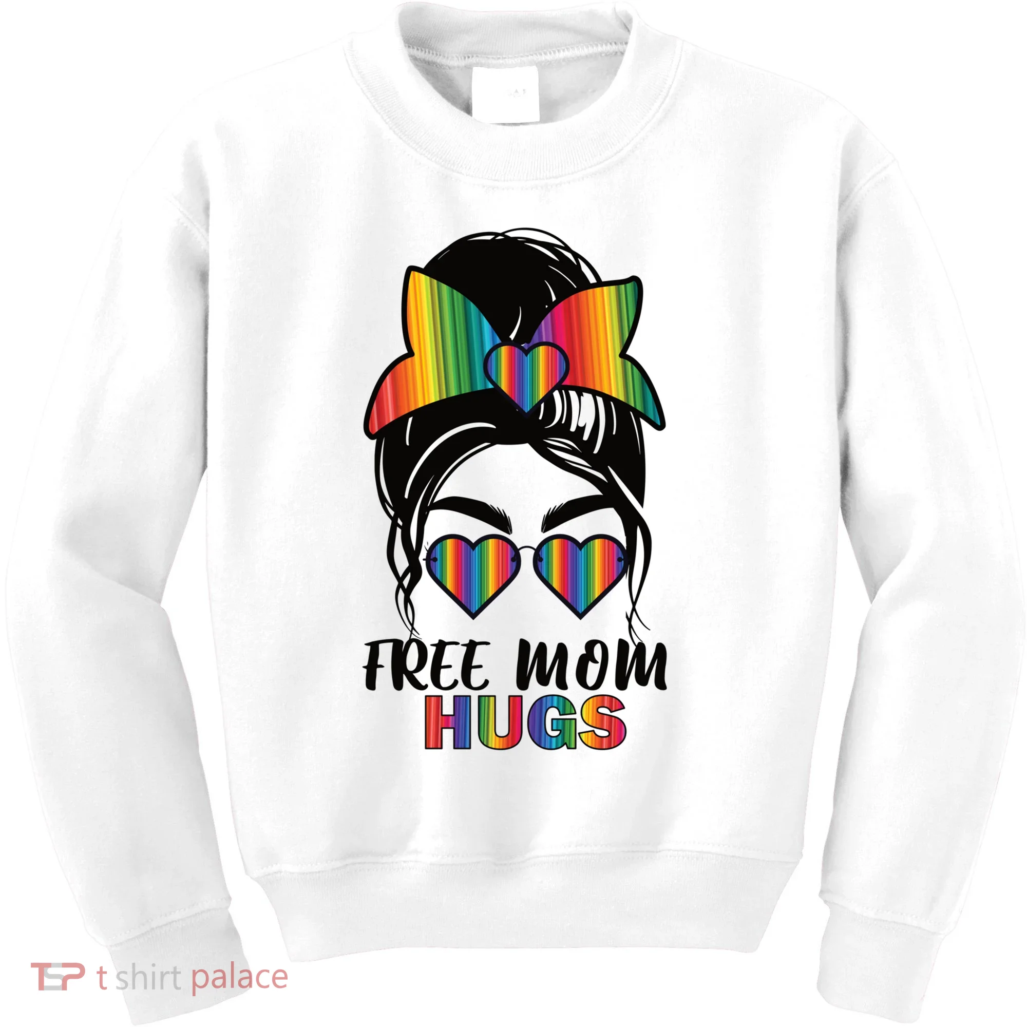 Free Mom Hugs Funny Gift Kids Sweatshirt