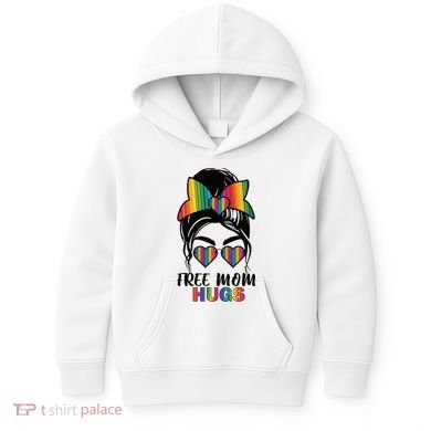 Free Mom Hugs Funny Gift Kids Hoodie
