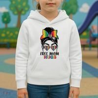 Free Mom Hugs Funny Gift Kids Hoodie thumb 3