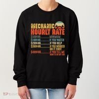 Funny Mechanic Hourly Rate Gift Labor Rates Women's Sweatshirt thumb 0