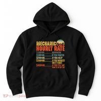 Funny Mechanic Hourly Rate Gift Labor Rates Hoodie thumb 0