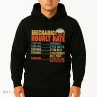 Funny Mechanic Hourly Rate Gift Labor Rates Hoodie thumb 2