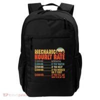Funny Mechanic Hourly Rate Gift Labor Rates Backpack thumb 0