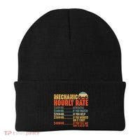 Funny Mechanic Hourly Rate Gift Labor Rates Beanie thumb 0
