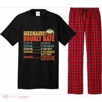 Funny Mechanic Hourly Rate Gift Labor Rates Pajama Set thumb 0