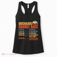 Funny Mechanic Hourly Rate Gift Labor Rates Women's Tank Top thumb 0