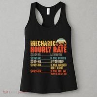 Funny Mechanic Hourly Rate Gift Labor Rates Women's Tank Top thumb 3