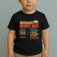 Funny Mechanic Hourly Rate Gift Labor Rates Toddler T-Shirt thumb 2