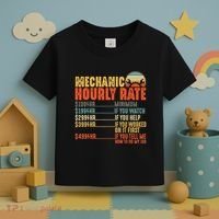 Funny Mechanic Hourly Rate Gift Labor Rates Toddler T-Shirt thumb 3