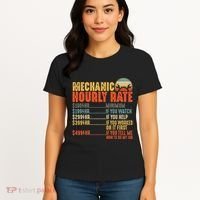 Funny Mechanic Hourly Rate Gift Labor Rates Women's T-Shirt thumb 4