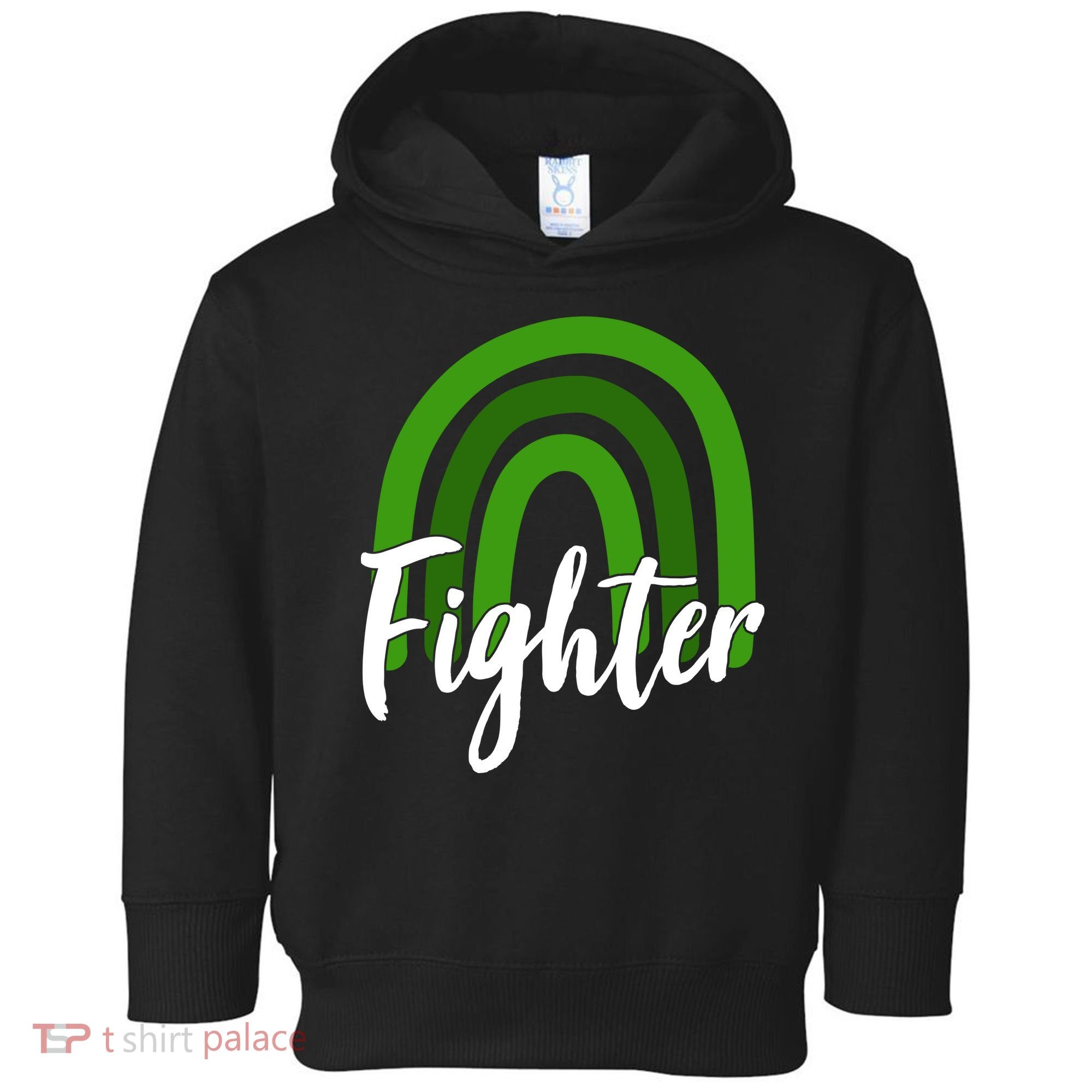 Fighter Mental Health Awareness Rainbow Toddler Hoodie