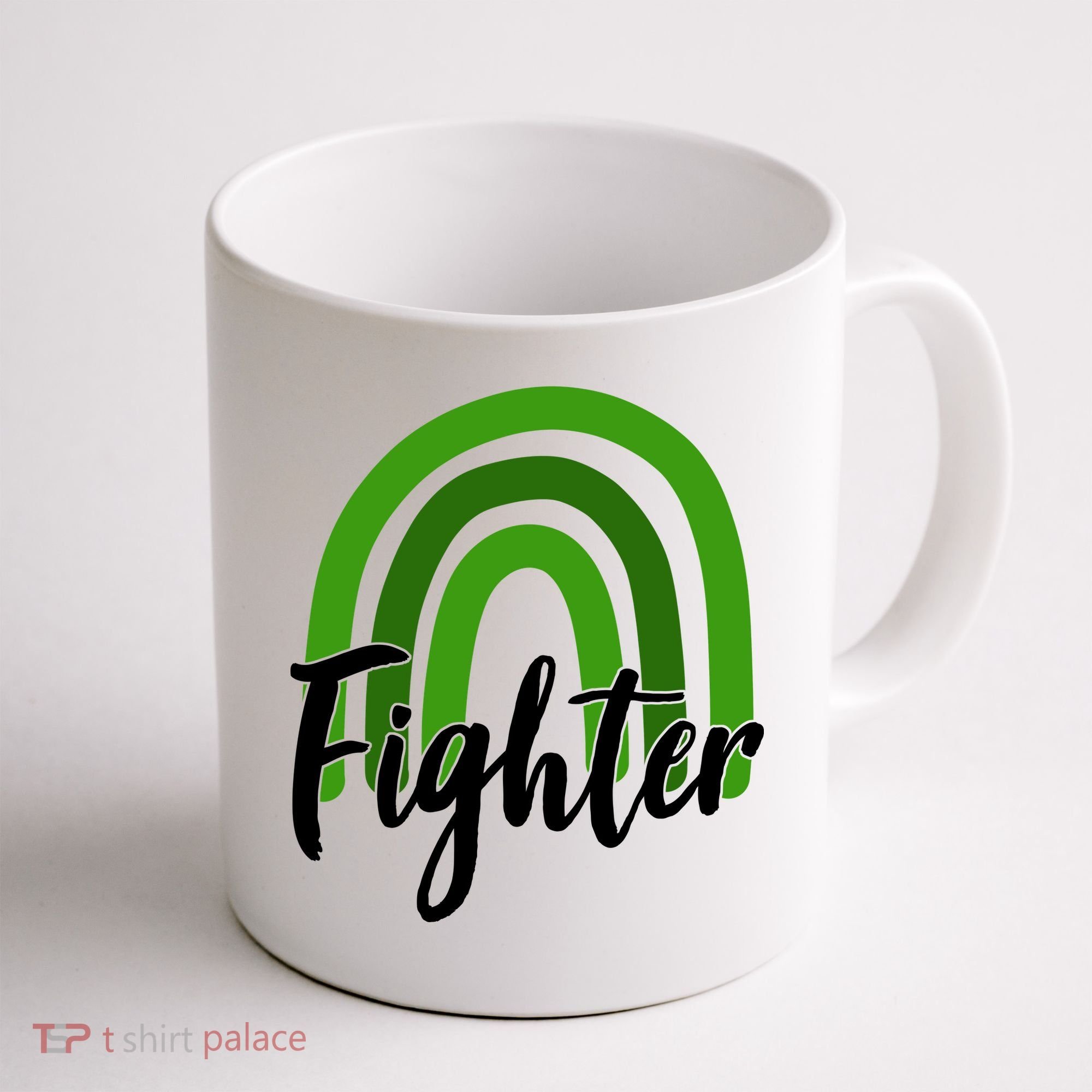 Fighter Mental Health Awareness Rainbow Coffee Mug