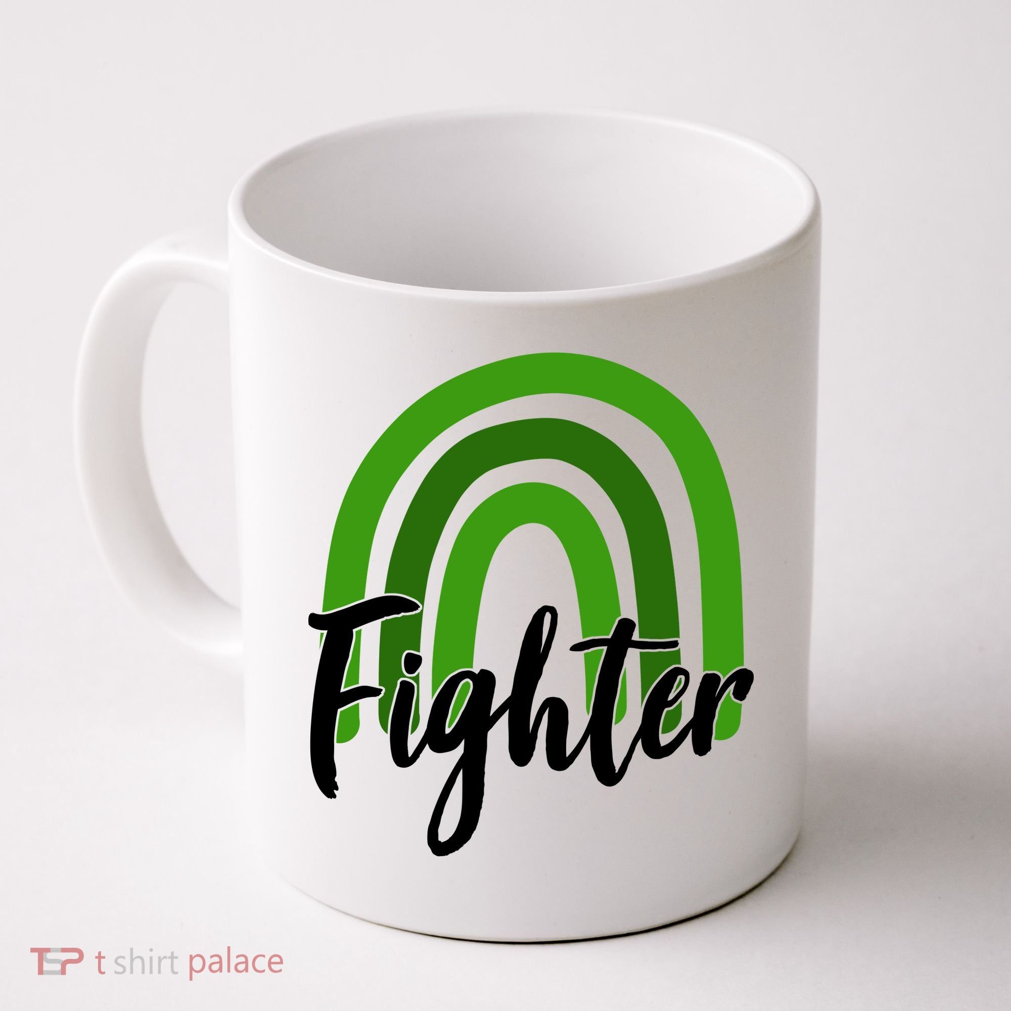Fighter Mental Health Awareness Rainbow Coffee Mug