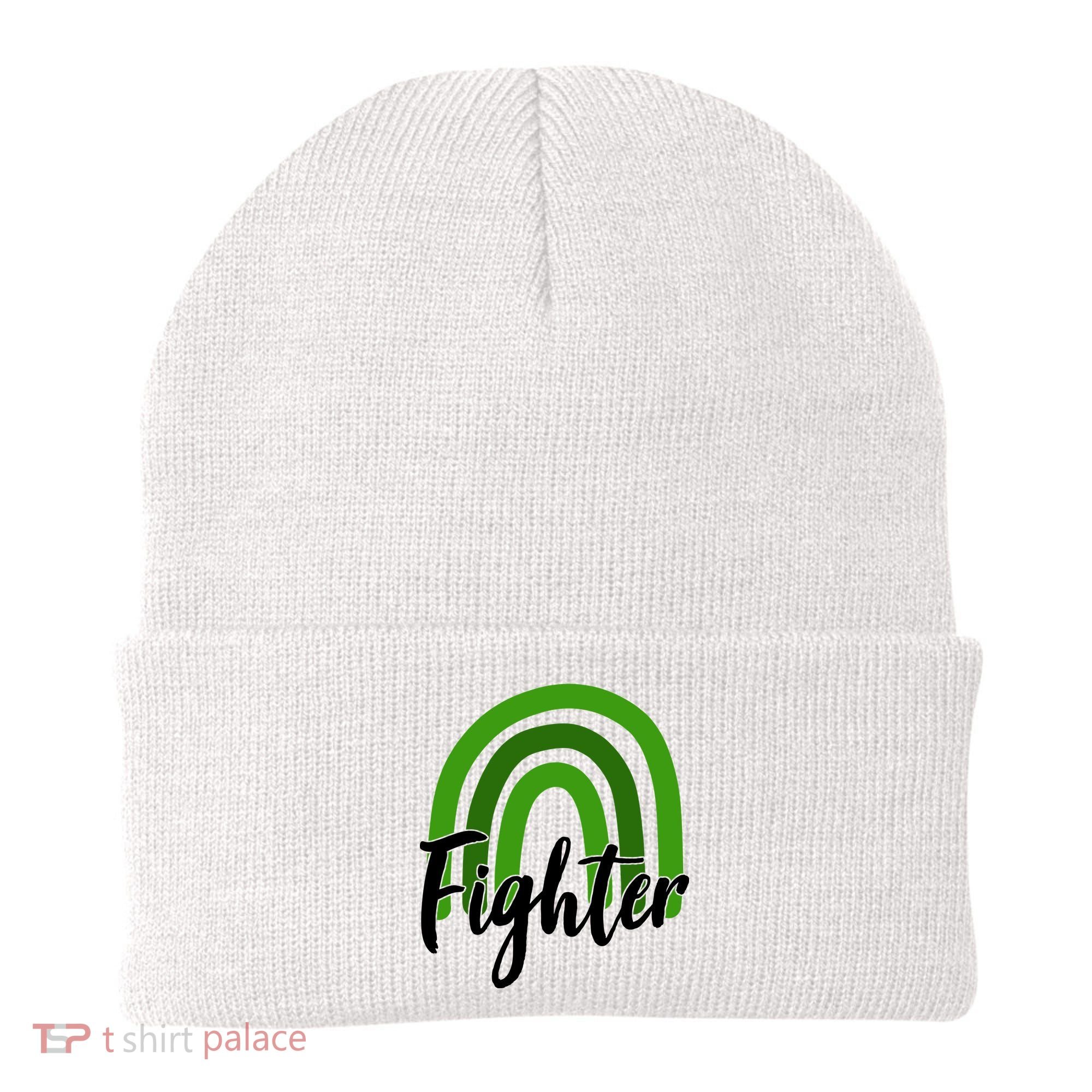 Fighter Mental Health Awareness Rainbow Beanie