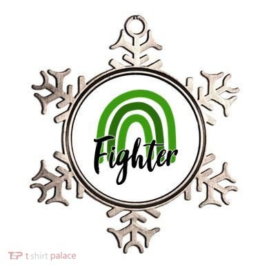Fighter Mental Health Awareness Rainbow Ornament