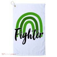 Fighter Mental Health Awareness Rainbow Golf Towel thumb 0