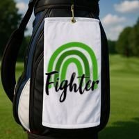 Fighter Mental Health Awareness Rainbow Golf Towel thumb 2