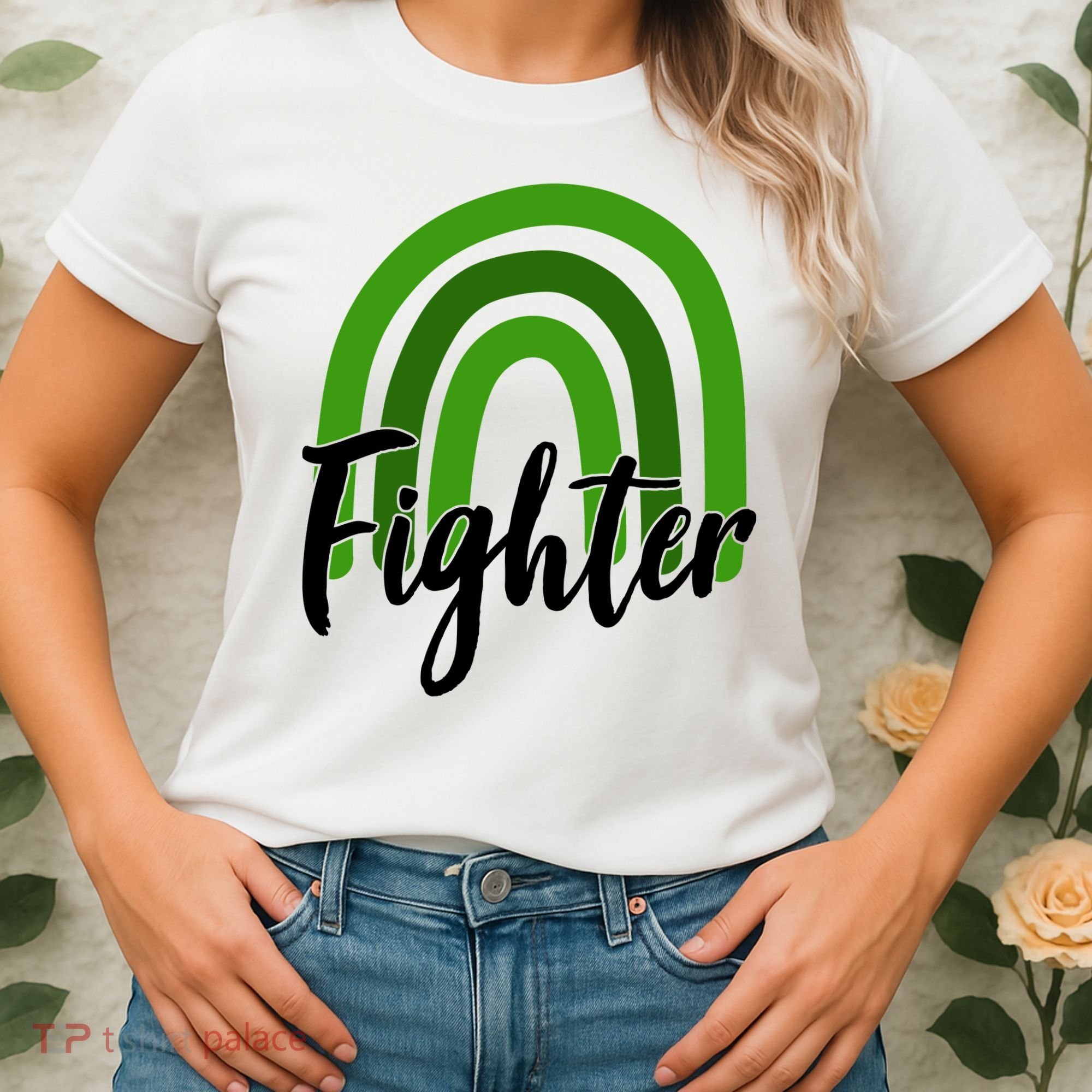 Fighter Mental Health Awareness Rainbow Women's T-Shirt