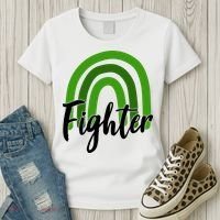 Fighter Mental Health Awareness Rainbow Women's T-Shirt thumb 3