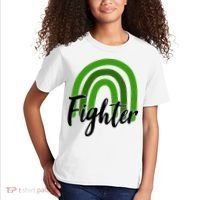 Fighter Mental Health Awareness Rainbow Kids T-Shirt thumb 2