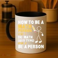 Funny Math How To Be A Math Person Coffee Mug thumb 4