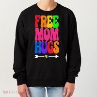 Free Mom Hugs Ally Lgbt Pride Month Gift Women's Sweatshirt thumb 0
