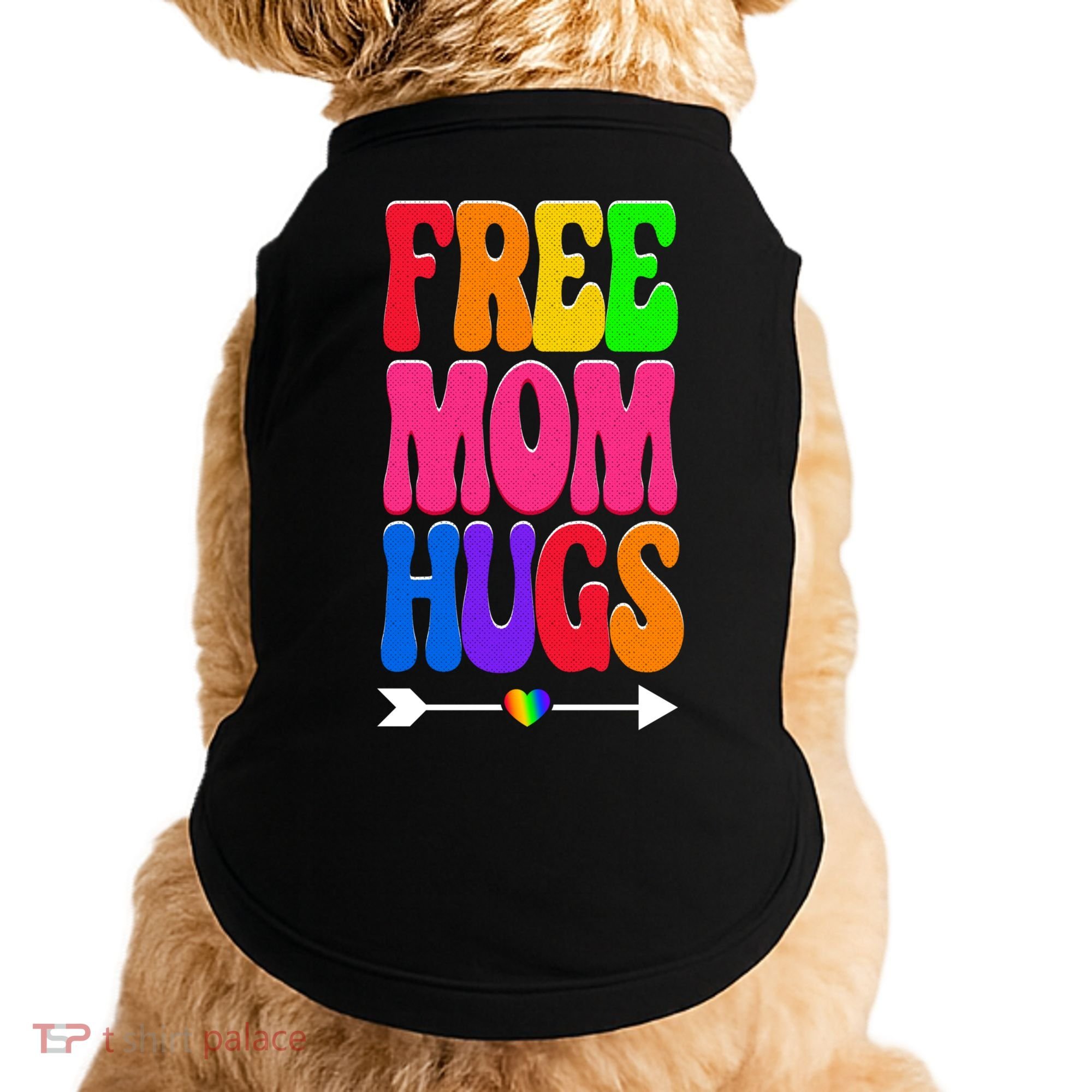 Free Mom Hugs Ally Lgbt Pride Month Gift Doggie Tank