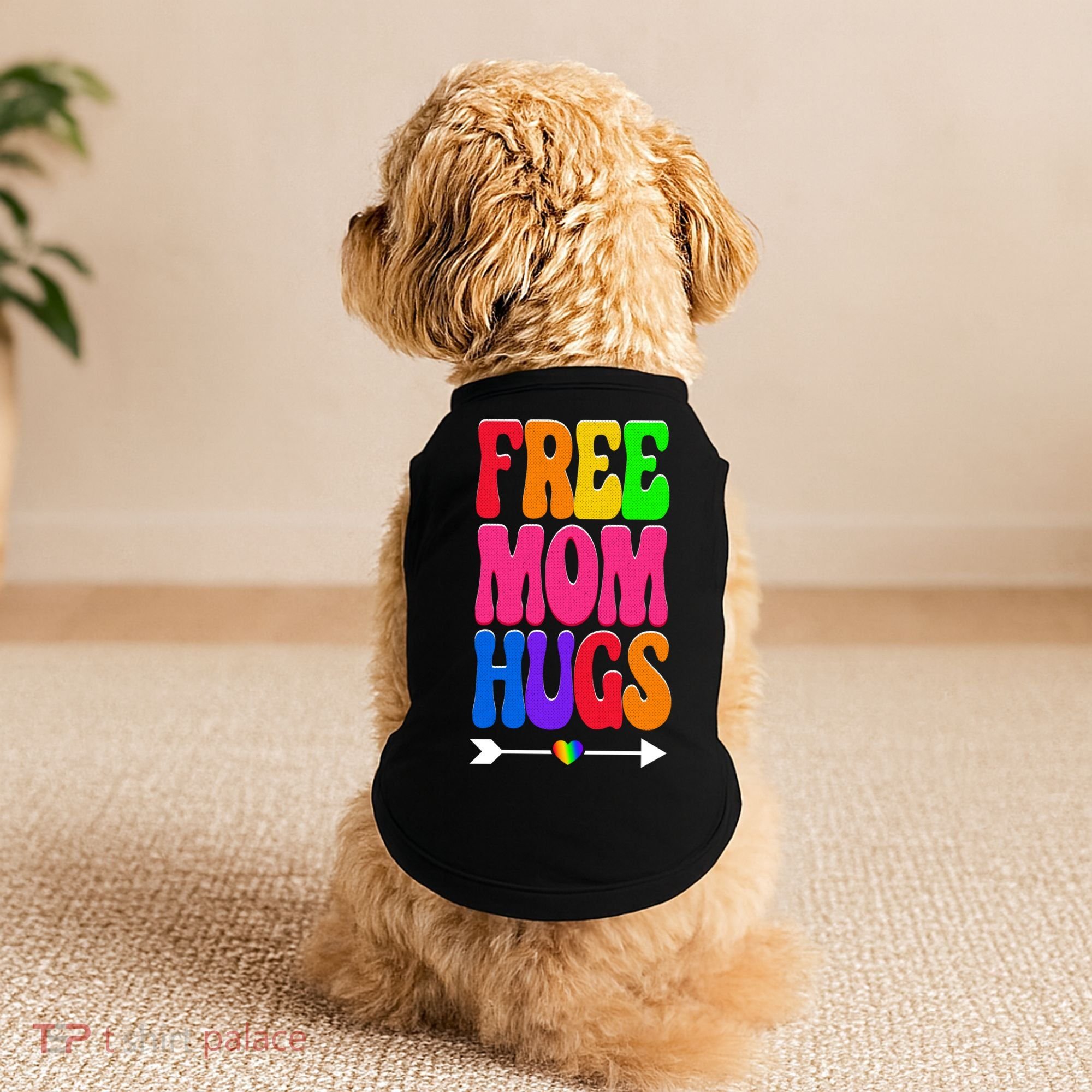 Free Mom Hugs Ally Lgbt Pride Month Gift Doggie Tank