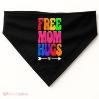 Free Mom Hugs Ally Lgbt Pride Month Gift USA-Made Doggie Bandana thumb 0