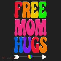 Free Mom Hugs Ally Lgbt Pride Month Gift Golf Towel thumb 3
