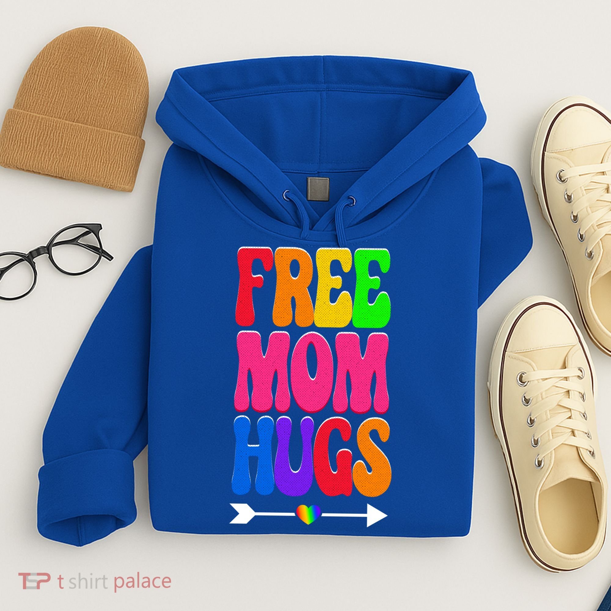 Free Mom Hugs Ally Lgbt Pride Month Gift Hoodie