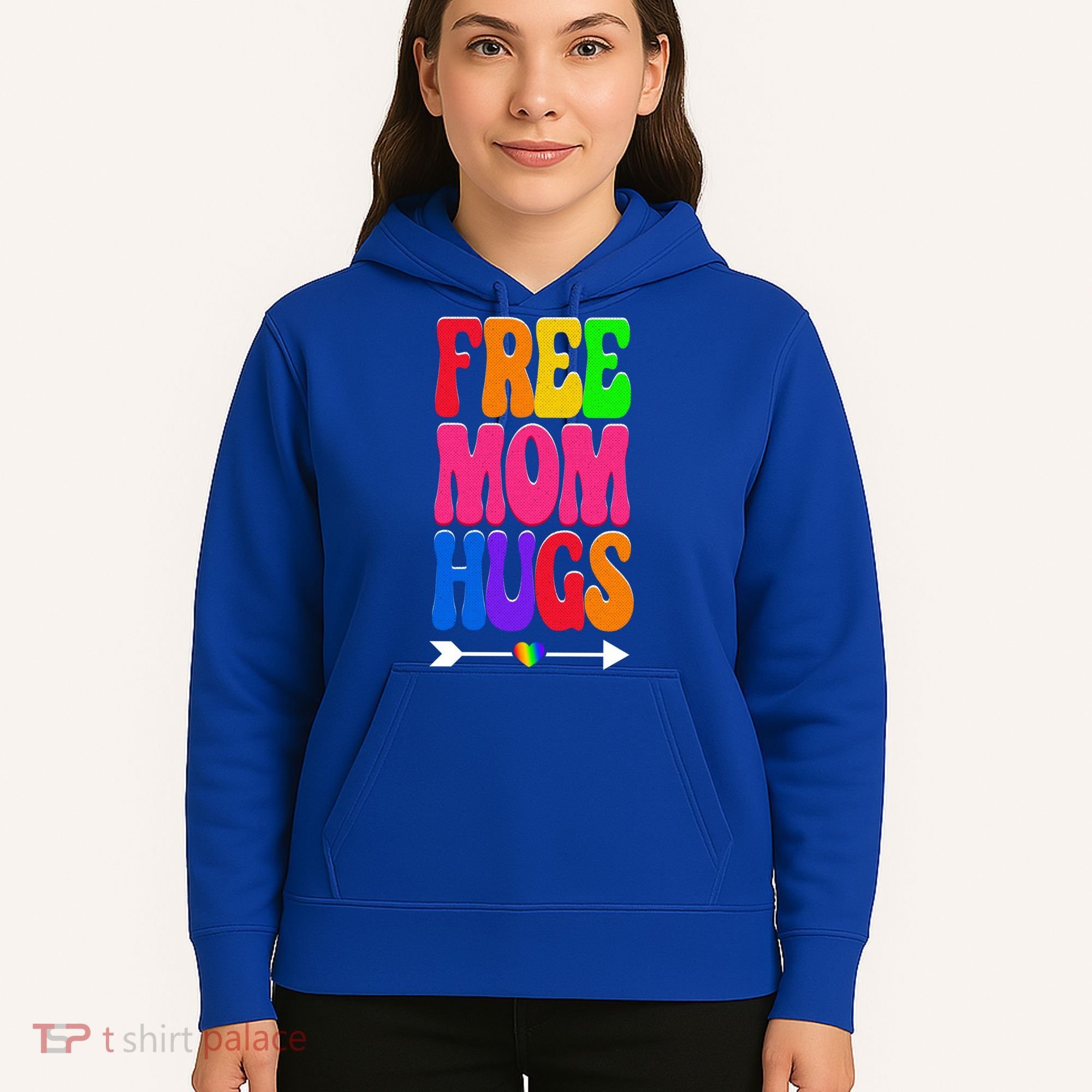 Free Mom Hugs Ally Lgbt Pride Month Gift Hoodie