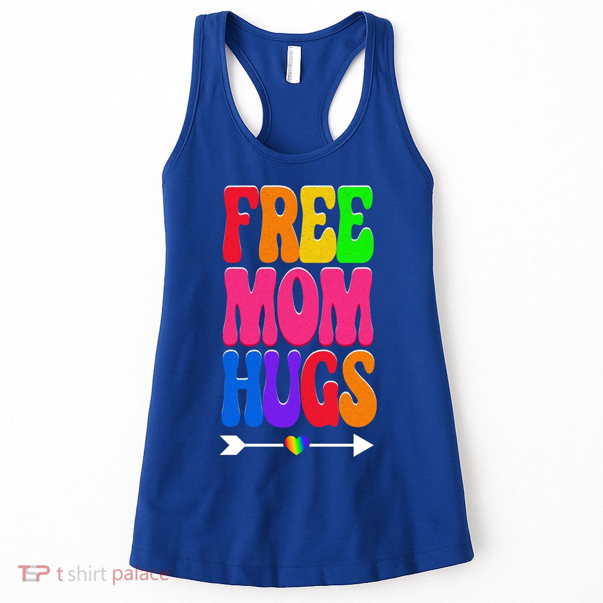 Free Mom Hugs Ally Lgbt Pride Month Gift Women's Tank Top