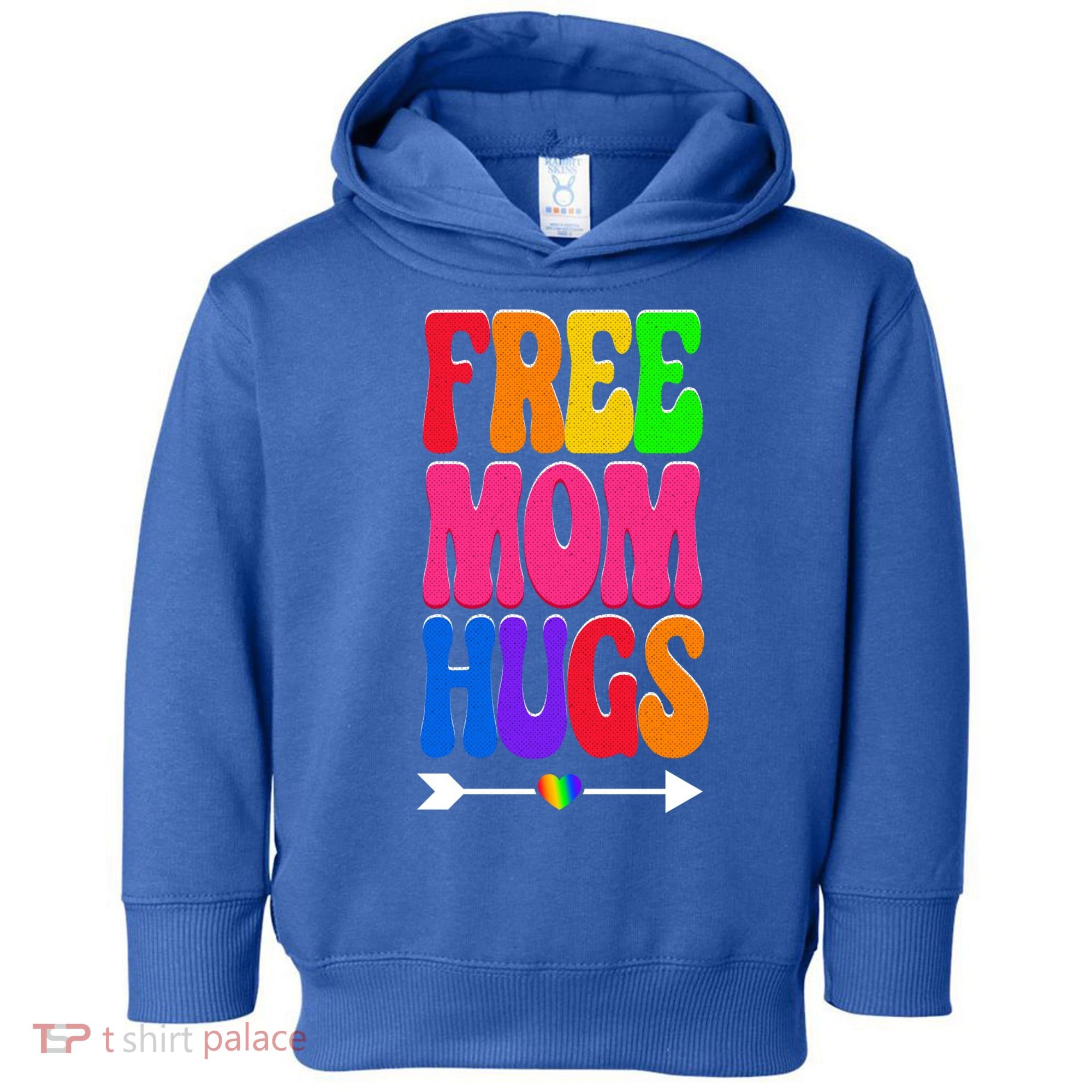 Free Mom Hugs Ally Lgbt Pride Month Gift Toddler Hoodie