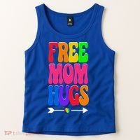 Free Mom Hugs Ally Lgbt Pride Month Gift Tank Top thumb 2